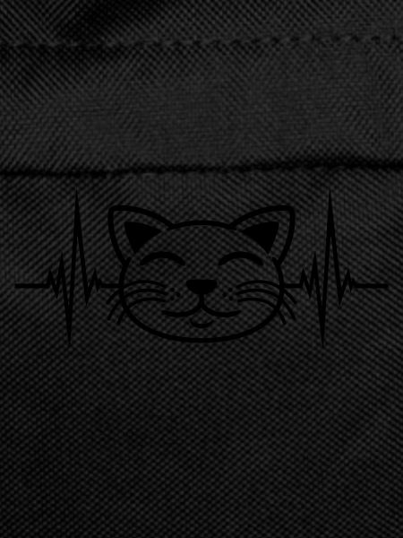 Heartbeat cat face happy