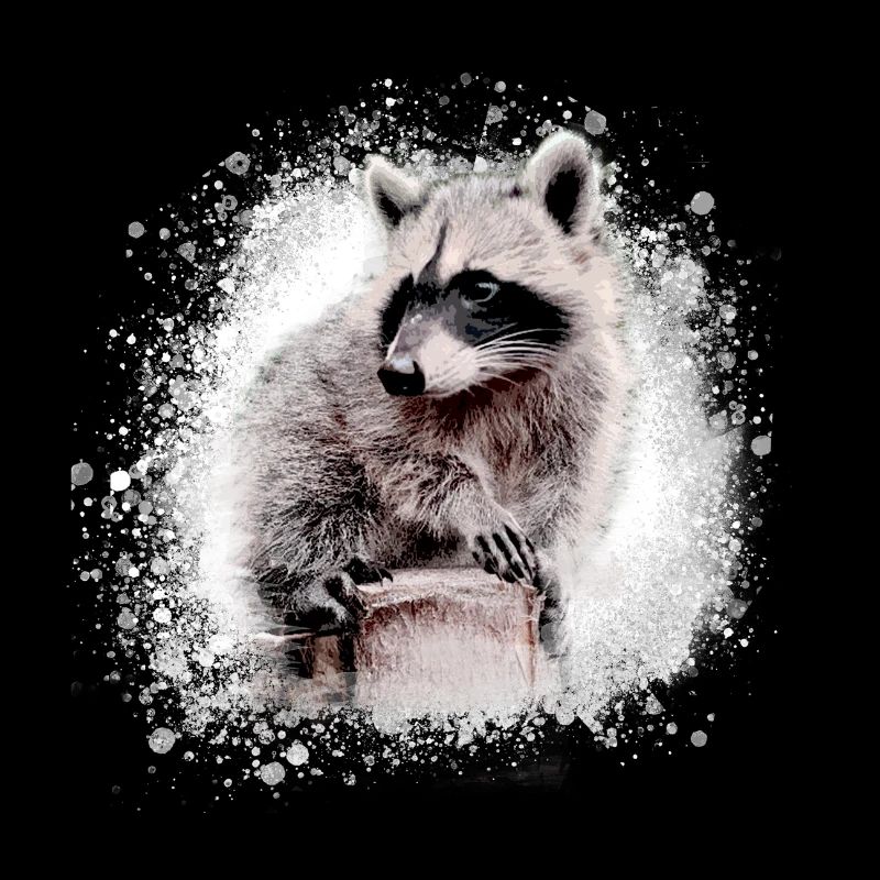 raccoon,bear,graffiti,painting,beige