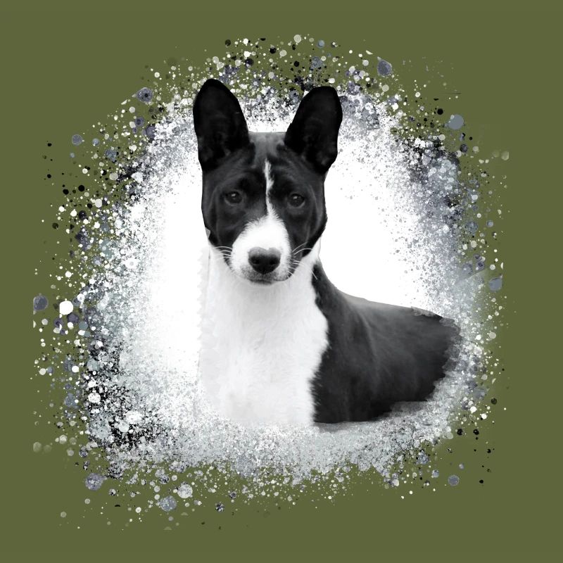 basenji,dog,graffiti,painting