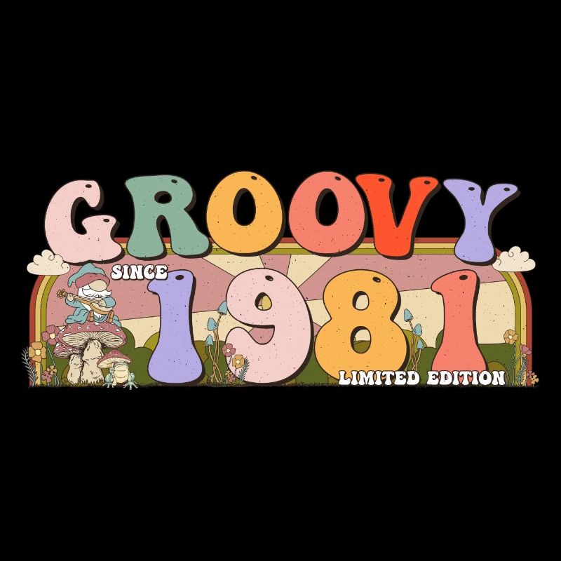 Groovy depuis 1981 Retro Hippie 42e anniversaire