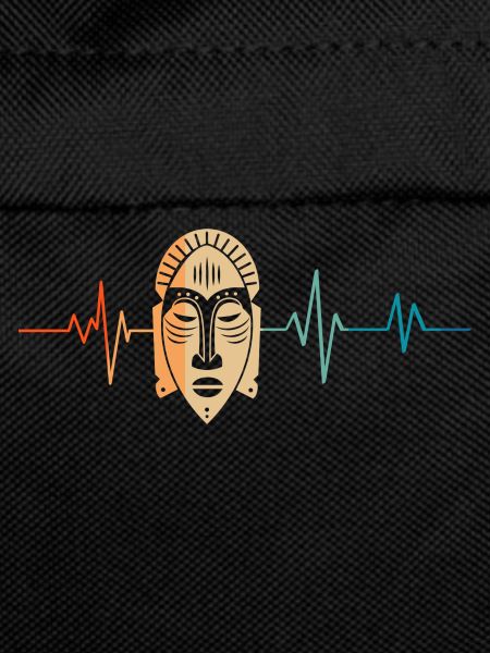 Heartbeat Retro Tribal Mask