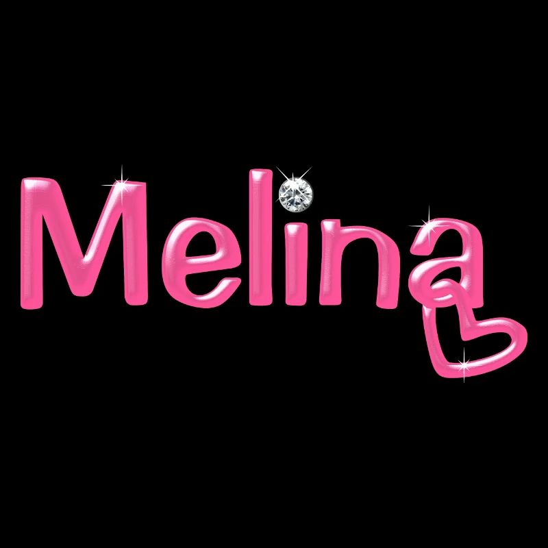 Melina Name Balloon Font