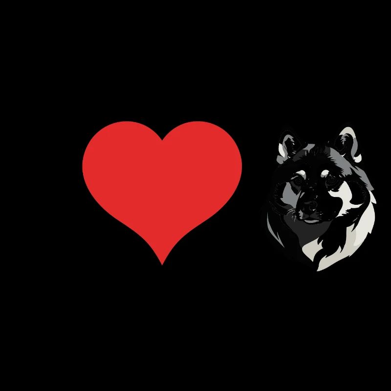 Husky mignon - Conception de chien de compagnie