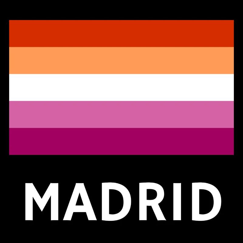 Drapeau de la fierté lesbienne Madrid