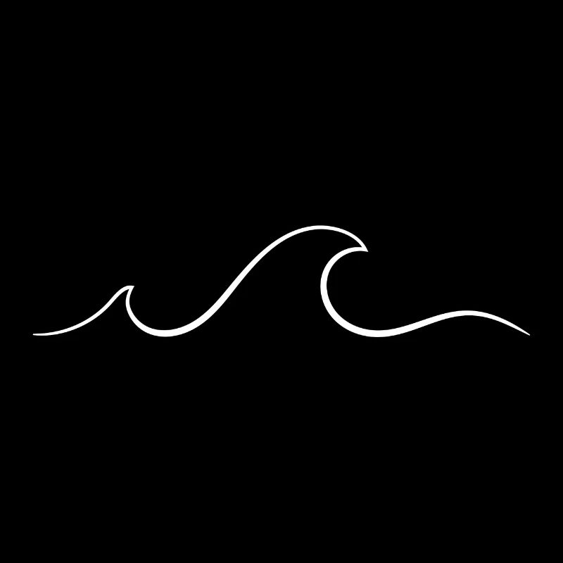 White minimalist wave