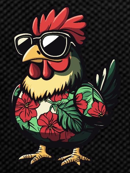 Chicken Comic Cool Summer