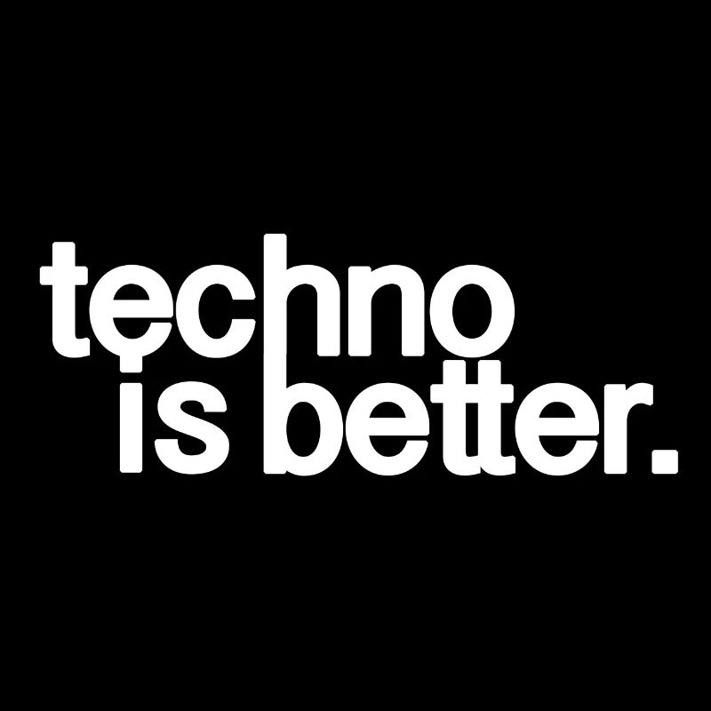 Techno ist besser Logo weiß