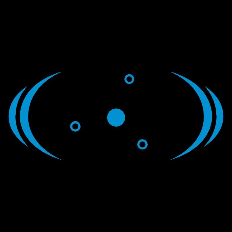 Atom symbol radioactive