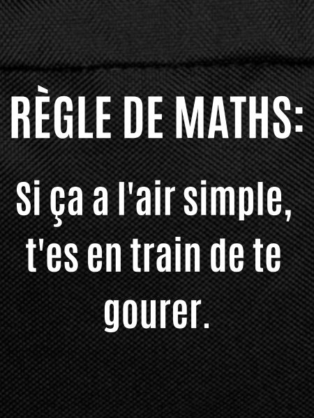 règle de maths