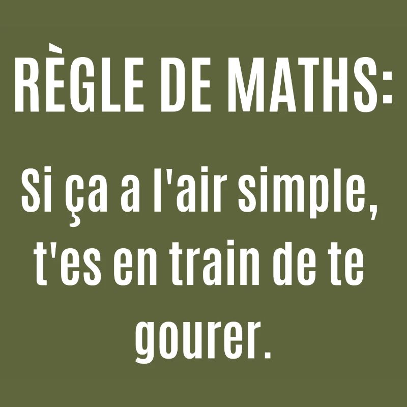 règle de maths