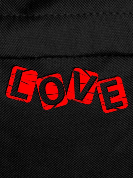 LOVE - red and black