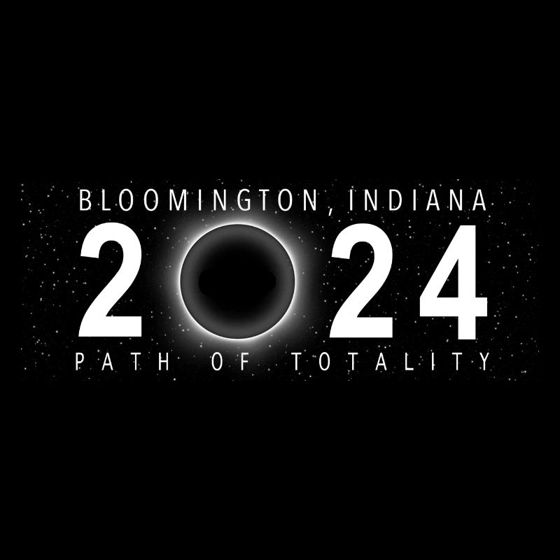 Eclipse de Soleil Bloomington Indiana 8 avril 2024