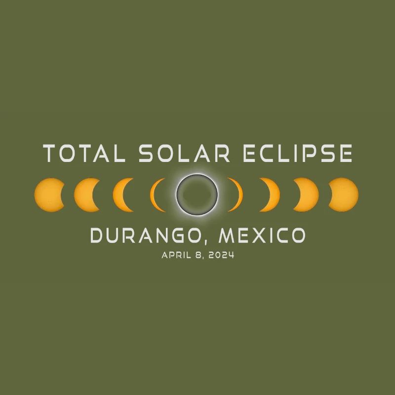 Durango Mexique Eclipse Solaire 2024 8 avril Souvenir