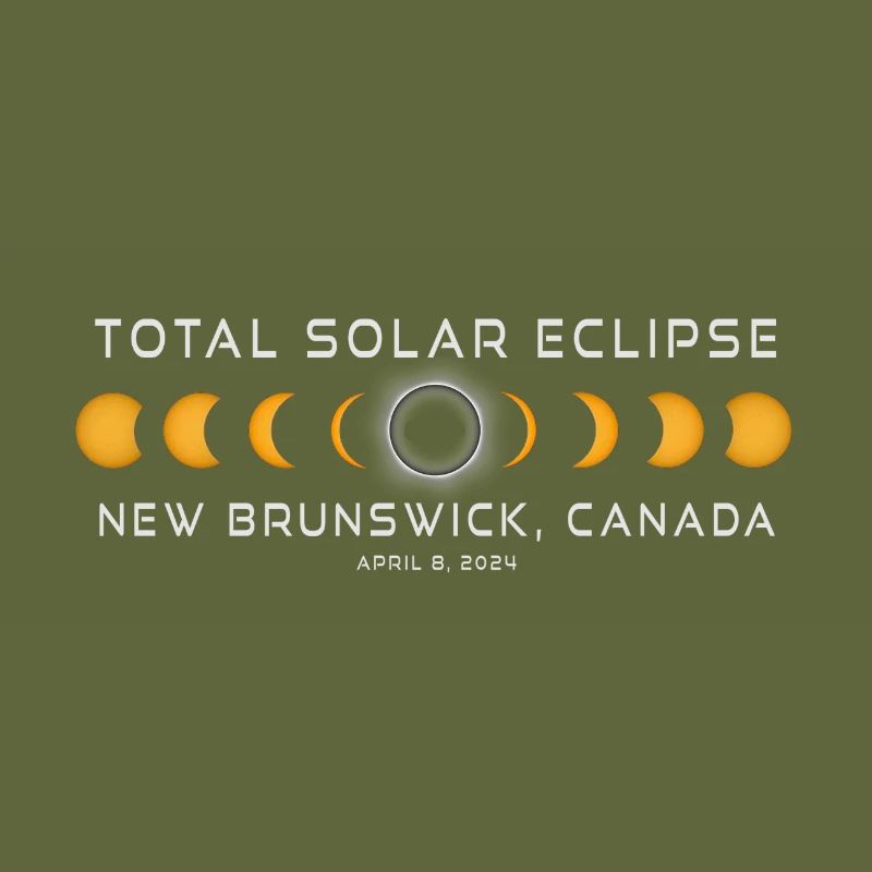 Nouveau-Brunswick Canada Éclipse solaire 2024 8 avril