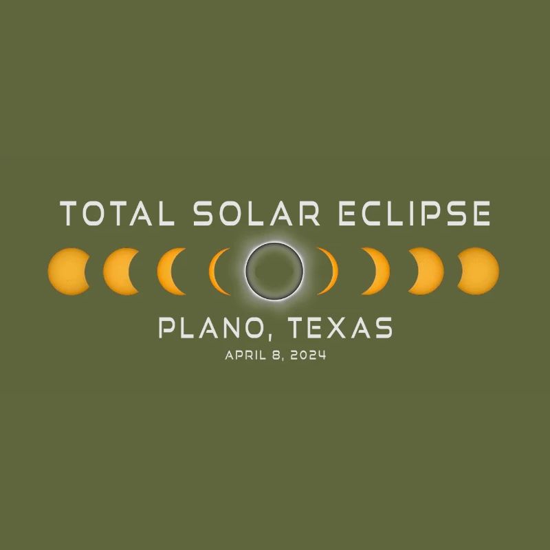 Plano Texas Solar Eclipse 2024 8 avril Souvenir