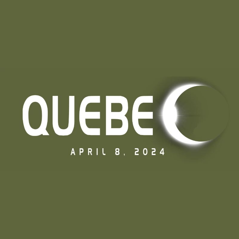Québec Canada Eclipse Souvenir 8 avril 2024