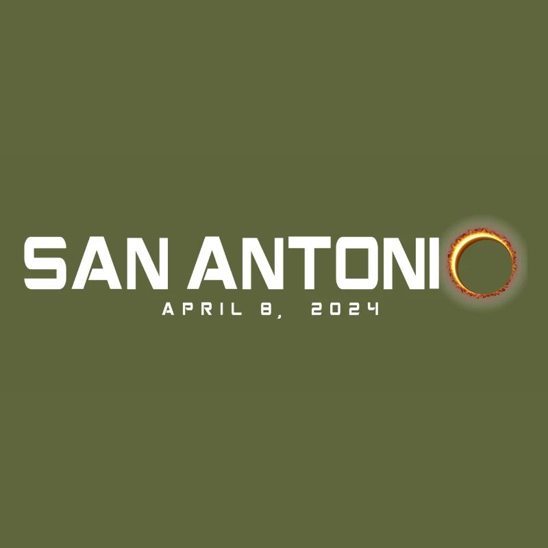 San Antonio Texas 2024 Eclipse Souvenir April 8