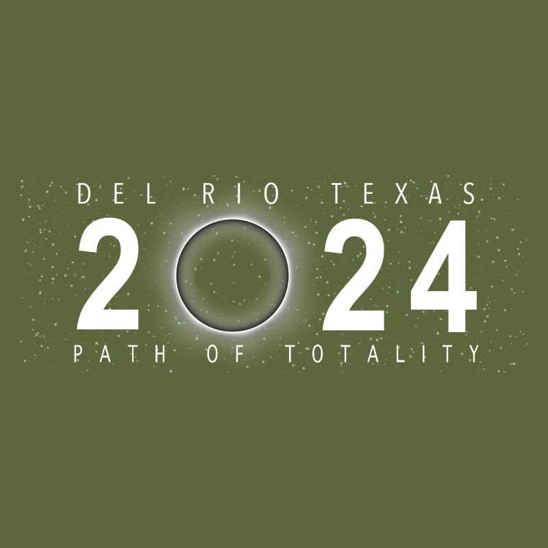 Eclipse de Soleil Del Rio Texas 8 avril 2024