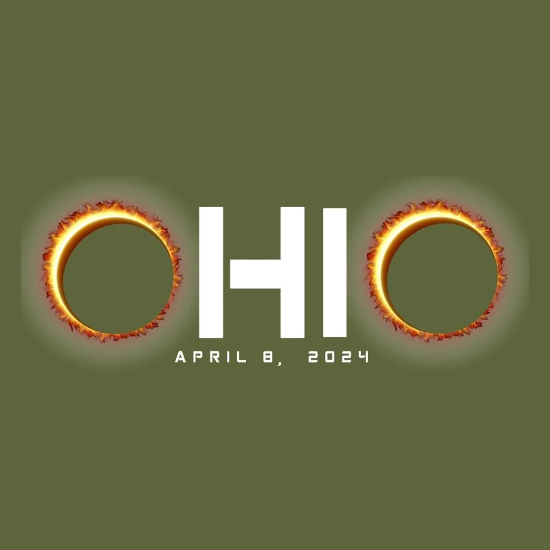 Ohio 2024 Eclipse Souvenir April 8