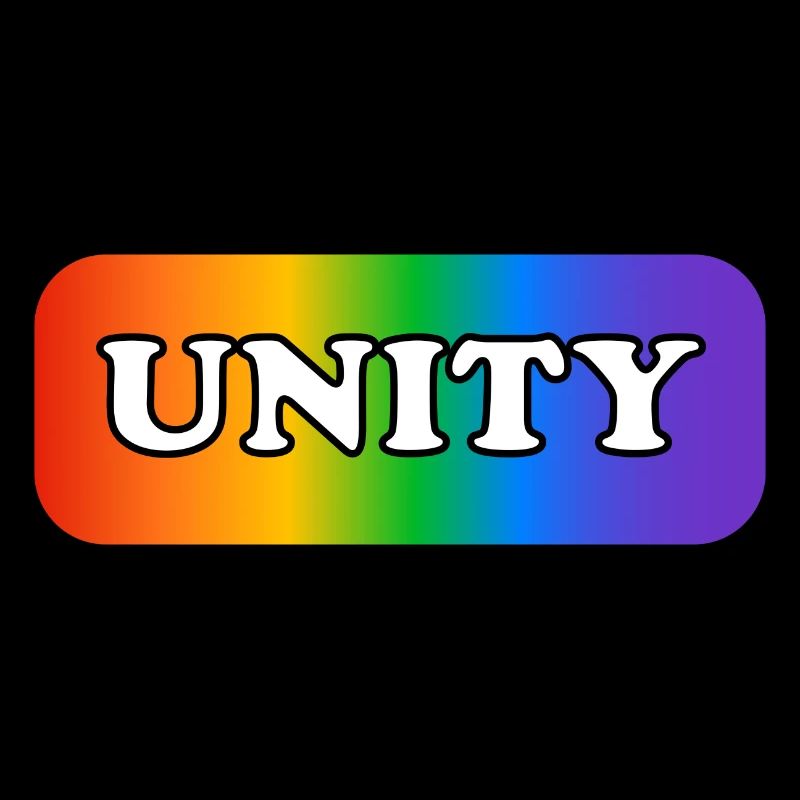Unity rainbow LGBTQ pride