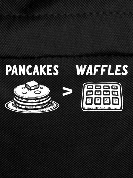Pancakes over waffles