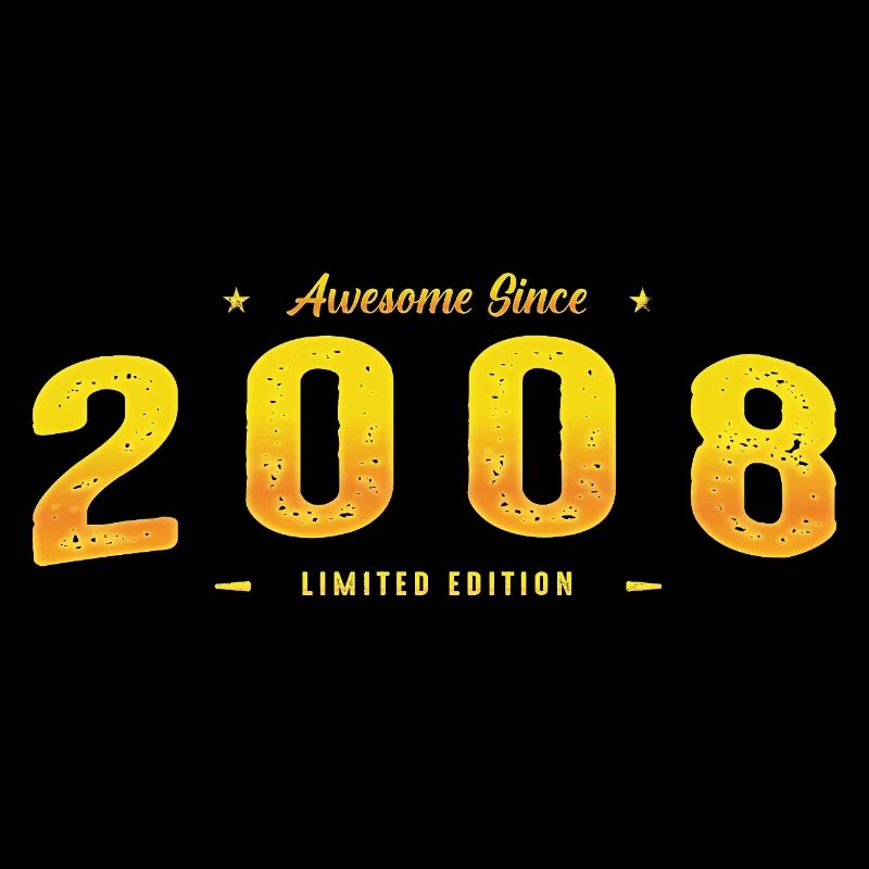Awesome Since 2008 - Vintage 17th Birthday Classic