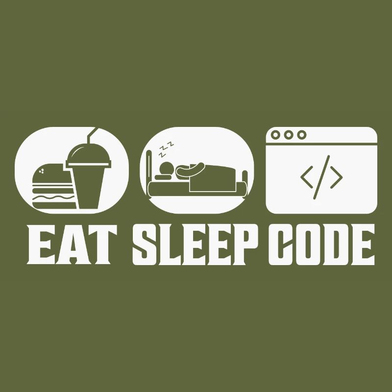 Eat Sleep Code Software Coding