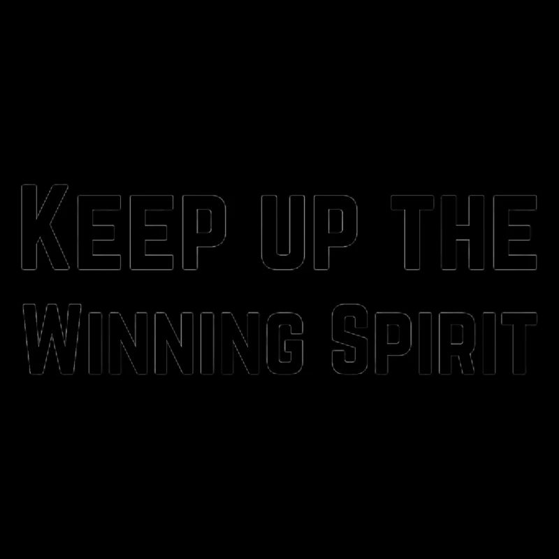 Behalten Sie den Siegergeist bei