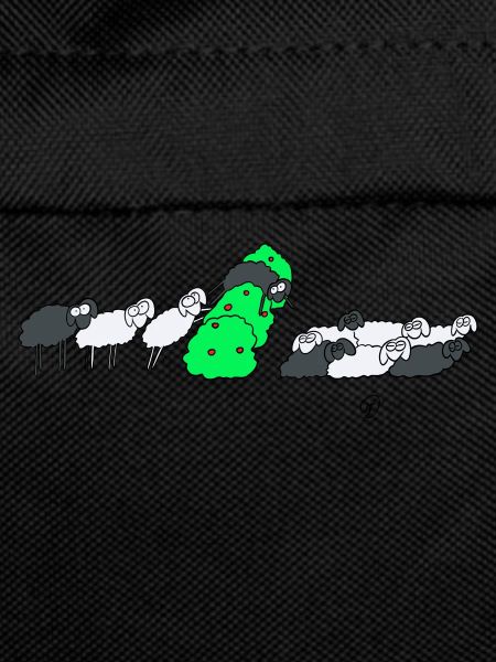 Black sheep on the hedge