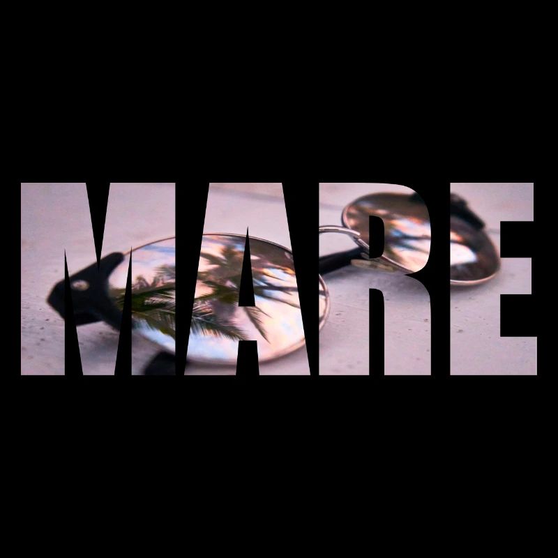 mare -Sonnebrille - Palmen