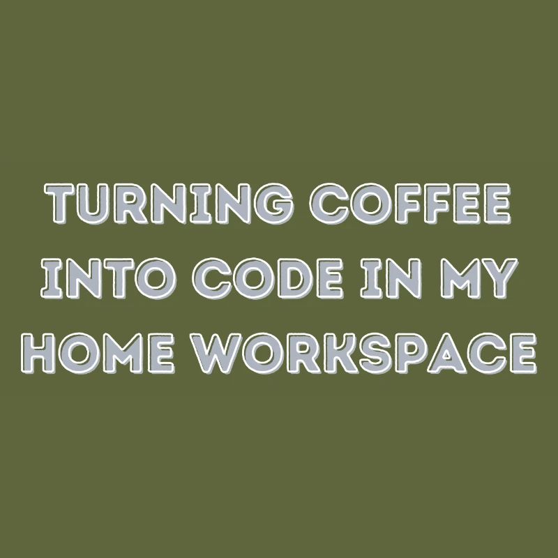 le café en code dans mon cadeau Home Workspace