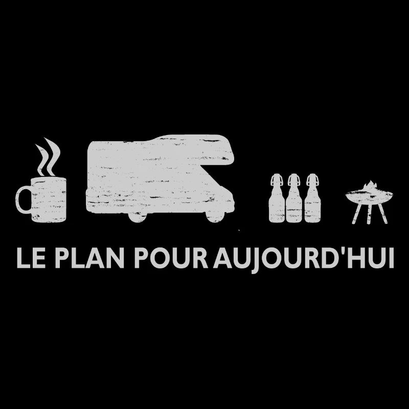 Le plan pour aujourd'hui : partir en camping