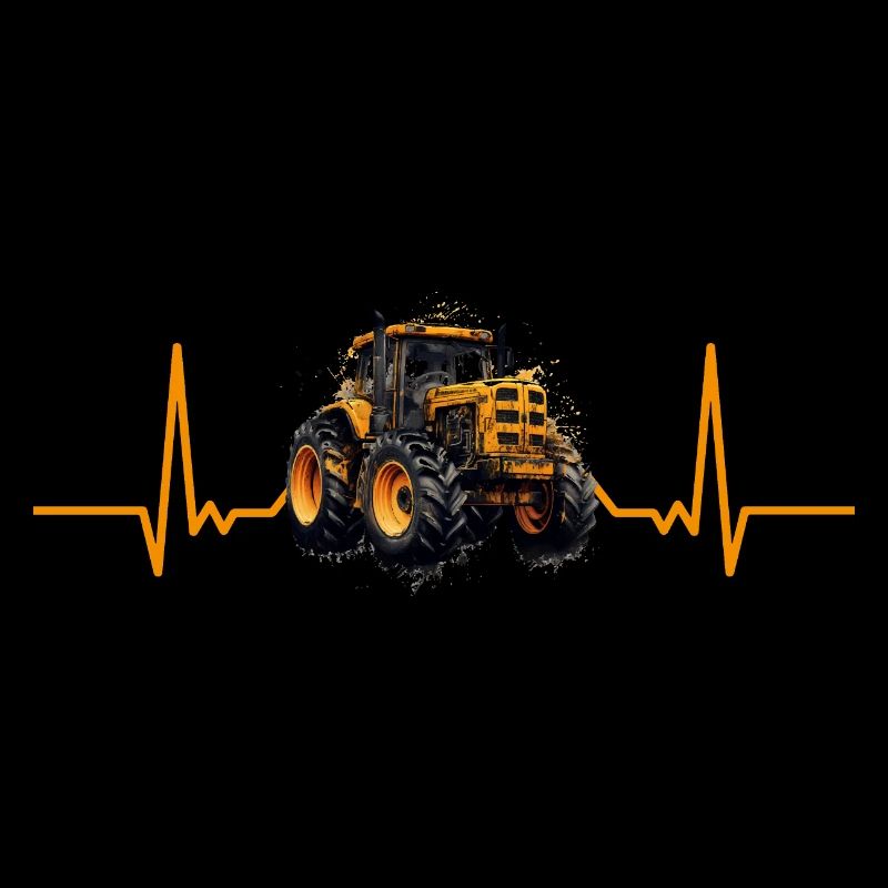 Heartbeat Tractor Farmer Gift Farmer