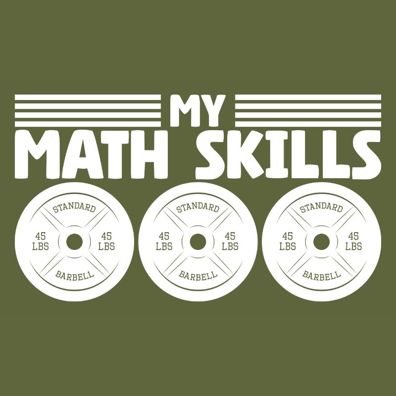 Plaques de poids d’haltérophile Bodybuilder Math