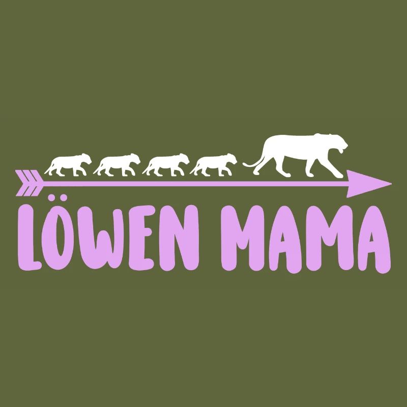 Mutter Löwen Mama