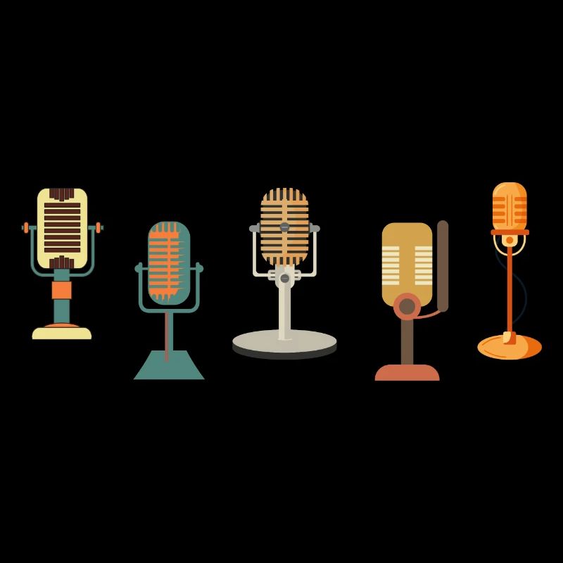 microphone rétro vintage