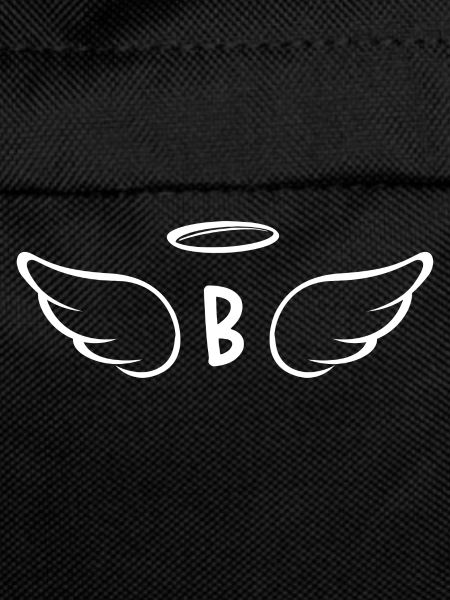 Letter b angel wings