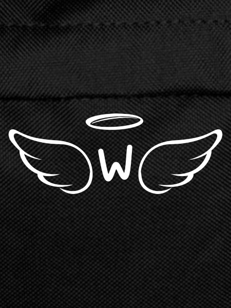 Letter w Angel Wings