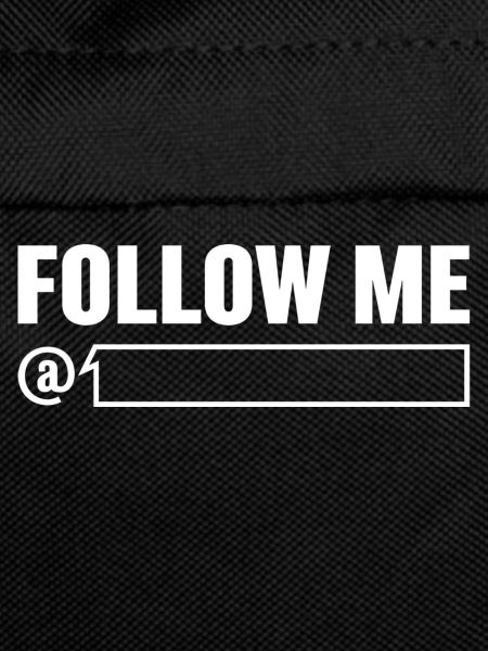 Follow me with nickname (white)