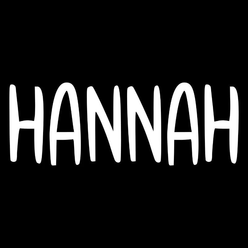 Hannah Custom Name Font Text Birthday