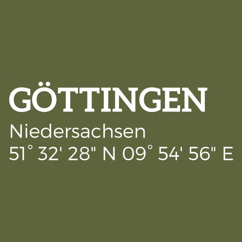 les coordonnées de Göttingen Basse-Saxe