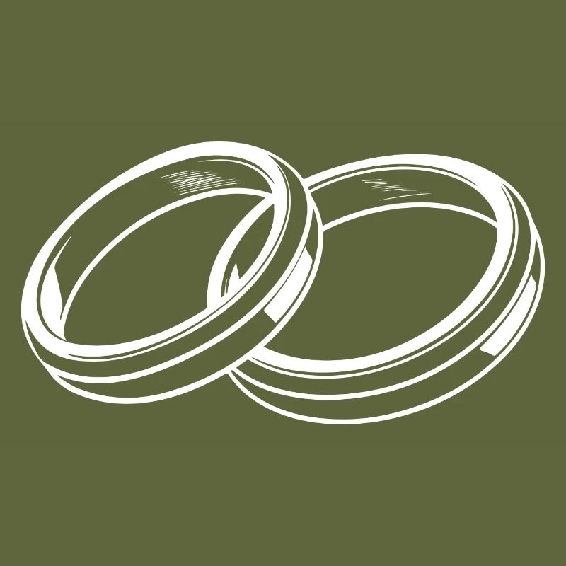 Wedding Rings Symbol Silhouette Wedding