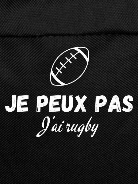 I can't I have rugby