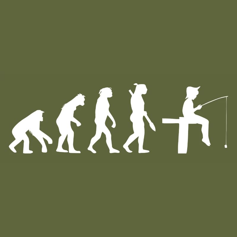 Fishing kid evolution gift