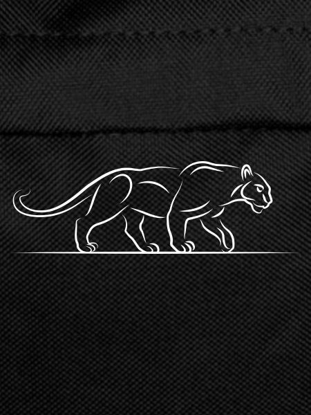 Panther illustration in white