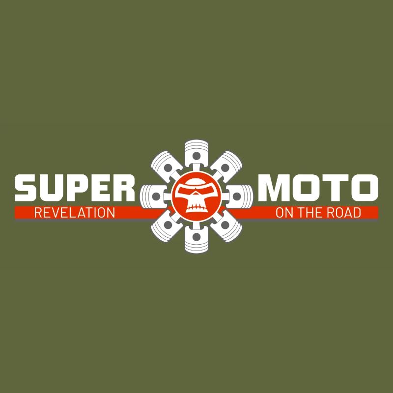 SUPER MOTO Monkey Circle red