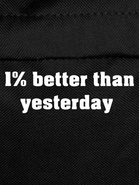 1% better than yesterday
