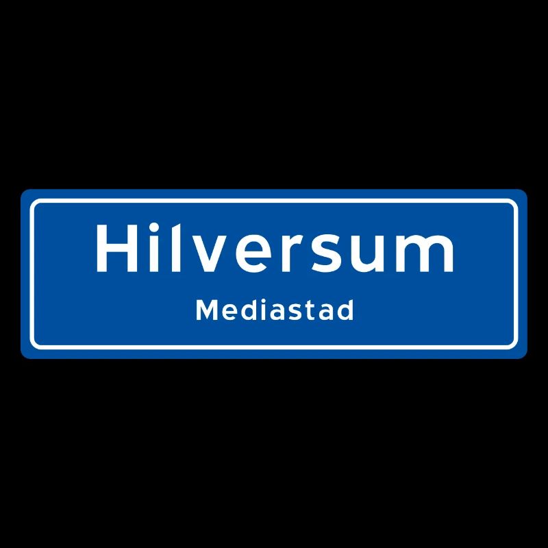 Hilversum place name sign