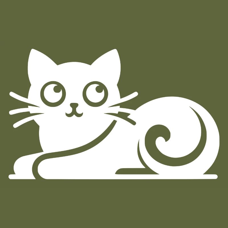 Abstract Cat Drawing