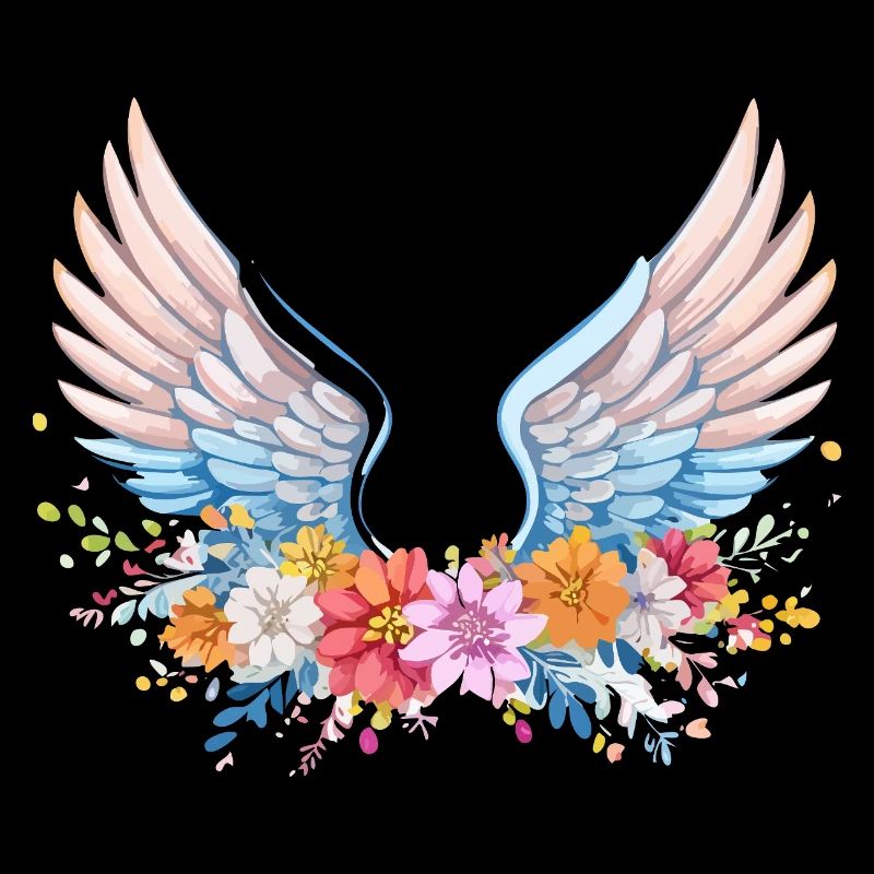 angelwings,engelsflügel,graffiti,bunt,blumen